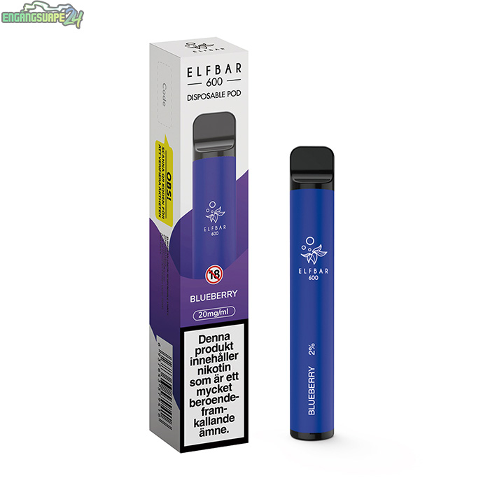 Elfbar Engangsvape 20mg Blueberry Elfbar Engangsvape 20mg Blueberry