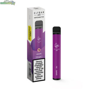 Elf Bar 600 Grape 20mg 600 Puffar
