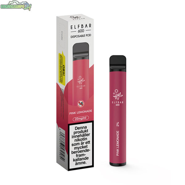 Elf Bar 600 Pink Lemonade 20mg 600 Puffar