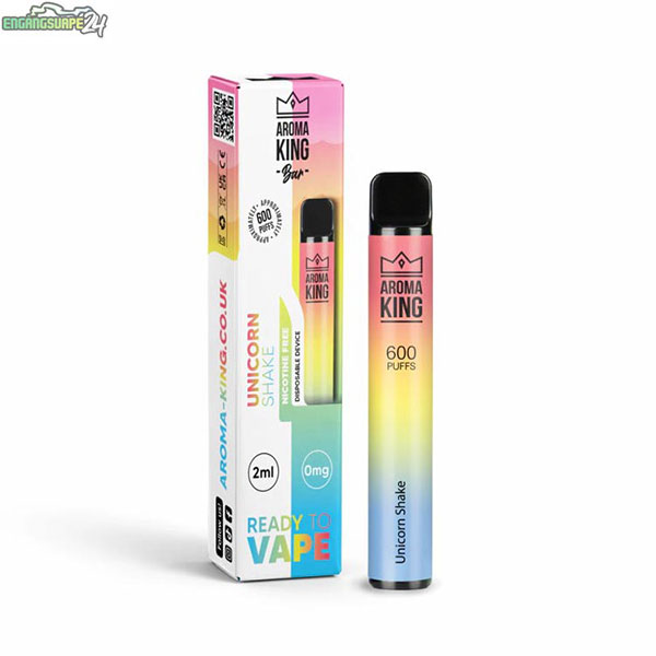Aroma-King-Disposable-engangs-Vape-Kit-zero-nicotine-Unicorn-Shake Aroma-King-Disposable-engangs-Vape-Kit-zero-nicotine-Unicorn-Shake
