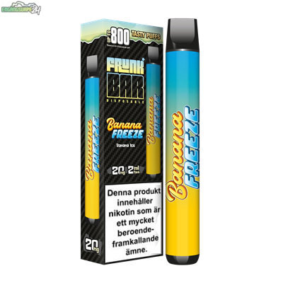 BANANA FREEZE FRUNK BAR 800 PUFF 20MG ENGANGSVAPE DISPOSABLE BANANA FREEZE FRUNK BAR 800 PUFF 20MG ENGANGSVAPE DISPOSABLE