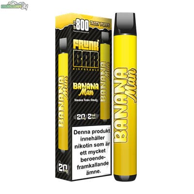 BANANA MAN FRUNK BAR 800 PUFF 20MG ENGANGSVAPE DISPOSABLE BANANA MAN FRUNK BAR 800 PUFF 20MG ENGANGSVAPE DISPOSABLE