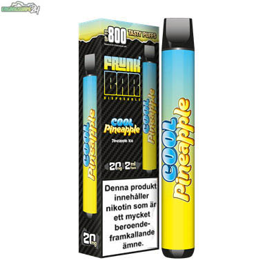 COOL PINEAPPLE FRUNK BAR 800 PUFF 20MG ENGANGSVAPE DISPOSABLE COOL PINEAPPLE FRUNK BAR 800 PUFF 20MG ENGANGSVAPE DISPOSABLE