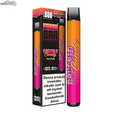 CRUSHED CANDY FRUNK BAR 800 PUFF 20MG ENGANGSVAPE DISPOSABLE CRUSHED CANDY FRUNK BAR 800 PUFF 20MG ENGANGSVAPE DISPOSABLE
