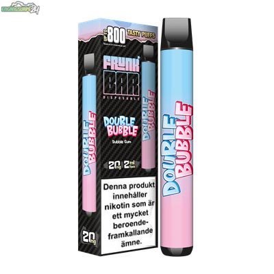 DOUBLE BUBBLE FRUNK BAR 800 PUFF 20MG ENGANGSVAPE DISPOSABLE DOUBLE BUBBLE FRUNK BAR 800 PUFF 20MG ENGANGSVAPE DISPOSABLE