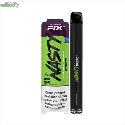Nasty-Fix-Engångsvape-20mg-Double-Apple-Shisha Nasty-Fix-Engångsvape-20mg-Double-Apple-Shisha