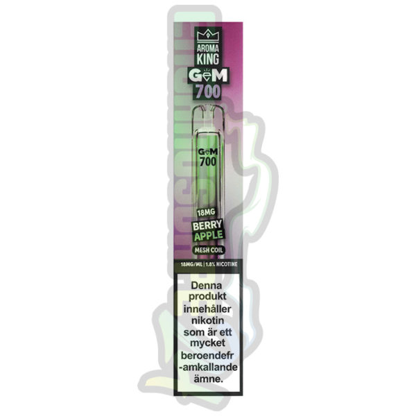 Aroma King GEM engangs vape 18mg berry apple