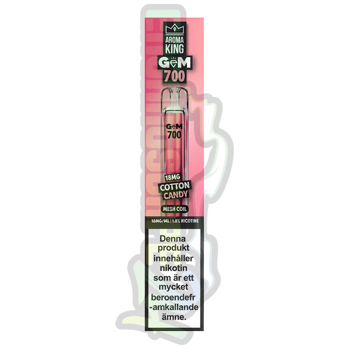 Aroma King GEM engangs vape 18mg cotton candy Aroma King GEM engangs vape 18mg cotton candy