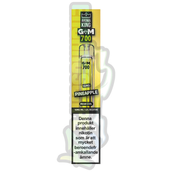 Aroma King GEM engangs vape 18mg pineapple