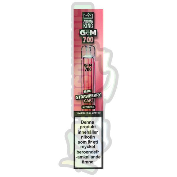 Aroma King GEM engangs vape 18mg strawberry cake