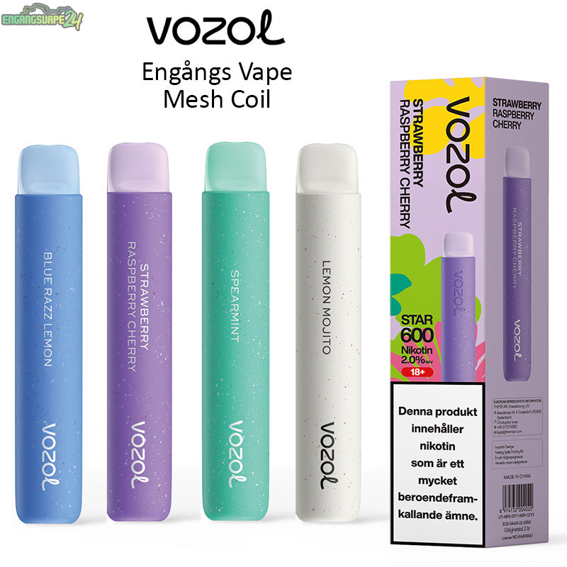 Vozol-Star-600-engangs-vape-mesh-20mg-front-svenska