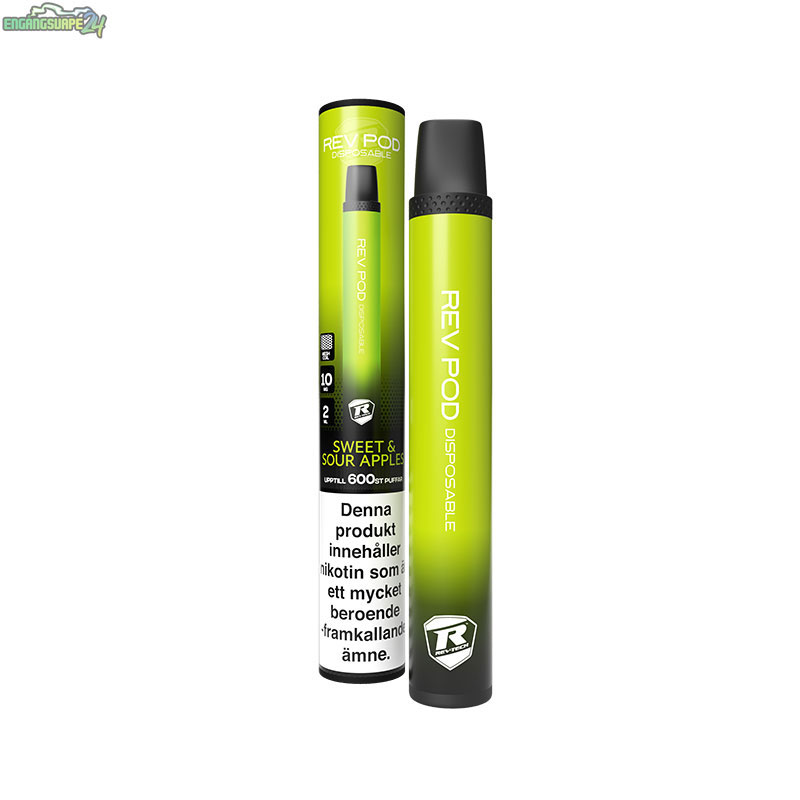 REV-POD-engangs-vape-10mg-SOUR-APPLES REV-POD-engangs-vape-10mg-sweet-SOUR-APPLES