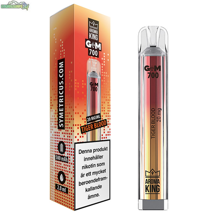 Aroma-King-Gem-20mg-Tiger-blood Aroma King GEM Mesh Tiger Blood 20mg 700 Puffar