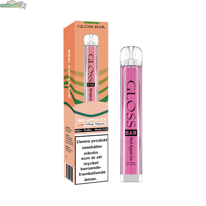 GLOSS-Bar-Mesh-engangs-vape-14mg-red-apple-ice GLOSS-Bar-Mesh-engangs-vape-14mg-red-apple-ice