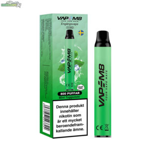 VapeM8-VM800-engangs-vape-800-puffar-20mg-Mint-Tuggummi