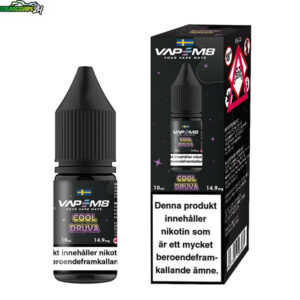 VapeM8 E-juice 10ml Cool Druva 14.9mg (Nic-Salt)