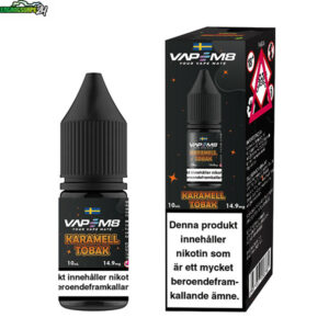 VapeM8 E-juice 10ml Karamell Tobak 14.9mg (Nic-Salt)