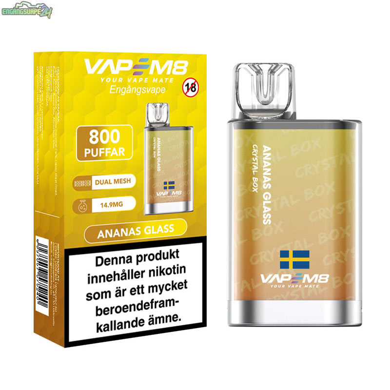 VapeM8-Crystal-Box-Ananas-Glass-14mg VapeM8-Crystal-Box-Ananas-Glass-14mg