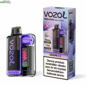 Vozol Vista Plug Startkit - Grape Ice 14.5mg 10000 Puffar