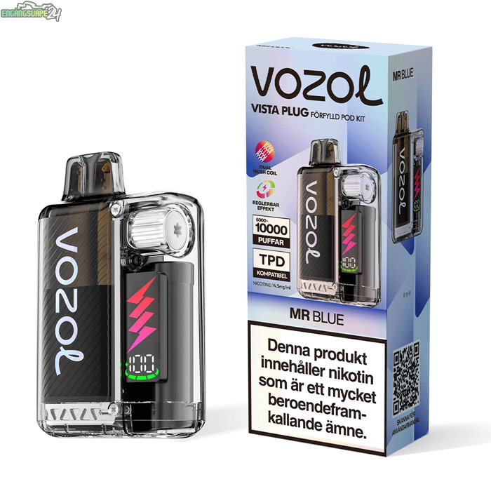 vozol-vista-plug-kit-10000-mr-blue Vozol Vista Plug Mesh - Mr Blue 14.5mg 10000 Puffar