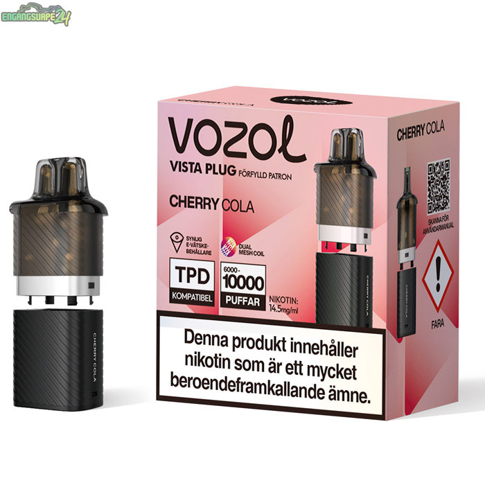 vozol-vista-plug-refill-pods-ISK-CHERRY-COLA Vozol Vista Plug Refill - Cherry Cola 14.5mg (Endast Pod)
