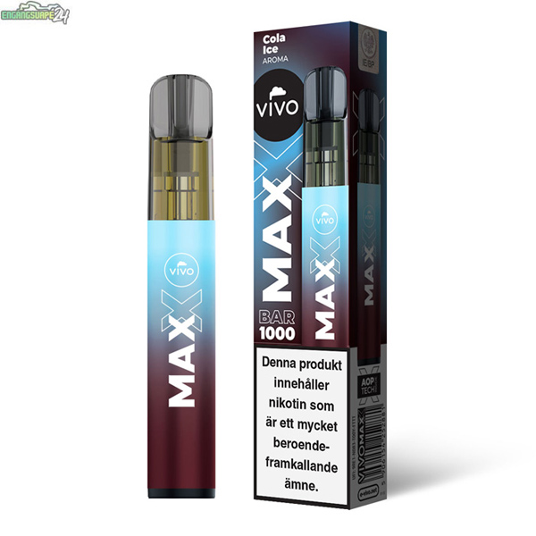 COLA-ICE-vivo-max-engangs-vape Vivo MAX Mesh - Cola Ice 1000 Puffar