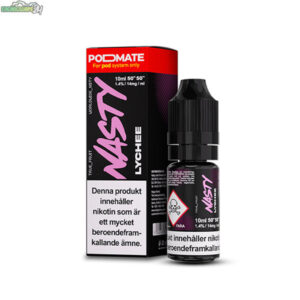 En smak av friska litchi frutker.