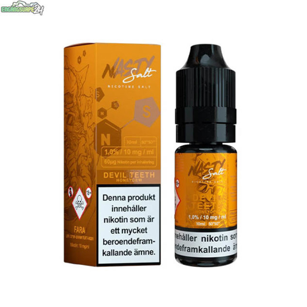 Nasty-Salt-ejuice-Devil-Teeth-10-mg-600x600 Smak av Honungsmelon och cooling