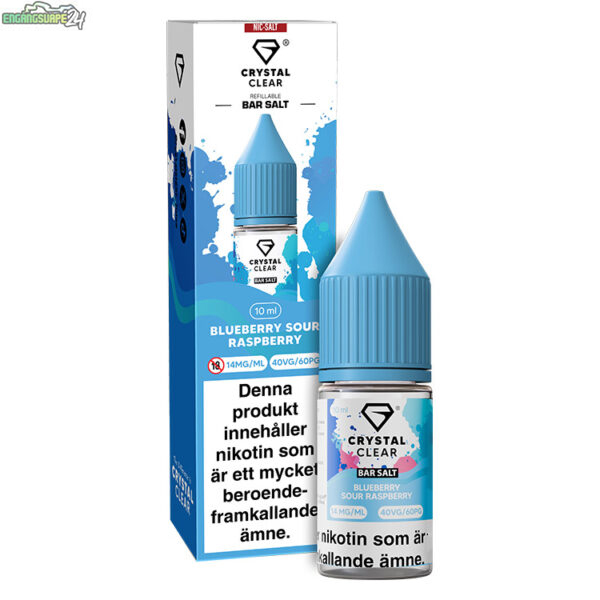 crystal-clear-blueberry-sour-raspberry-14mg-egv24 Crystal Clear E-juice 10ml - Blueberry Sour Raspberry 14mg (NicSalt)