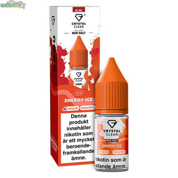 crystal-clear-energy-ice-14mg-egv24 Crystal Clear E-juice 10ml - Energy Ice 14mg (NicSalt)