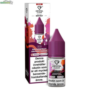 Crystal Clear E-juice 10ml - Passion Orange Guava 14mg (NicSalt)