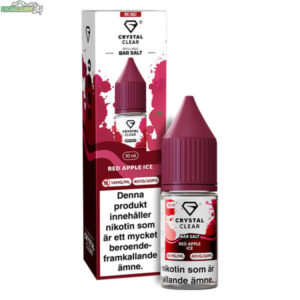 Crystal Clear E-juice 10ml - Red Apple Ice 14mg (NicSalt)