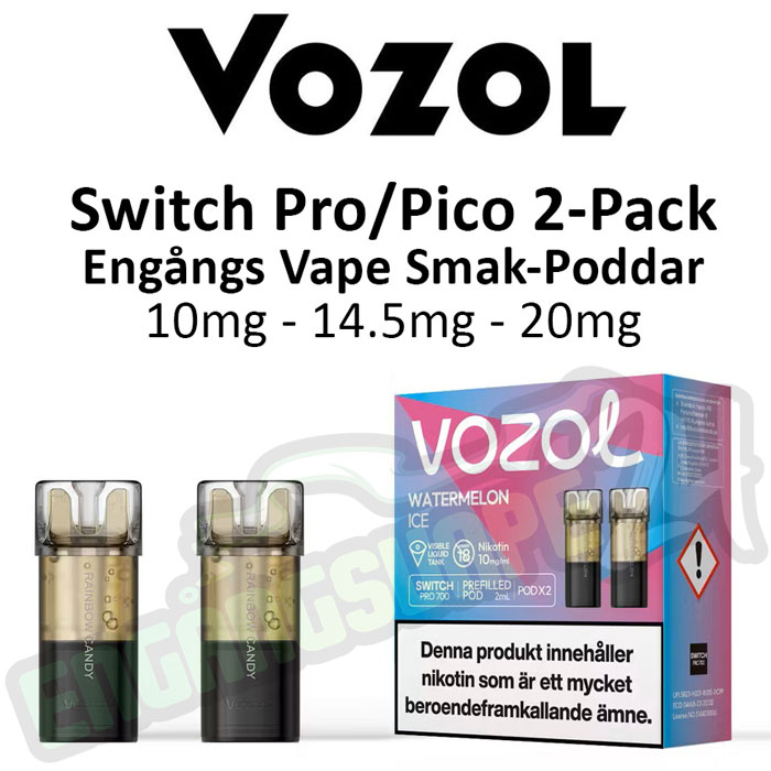 Vozol Switch ersättnings poddar 2 pack