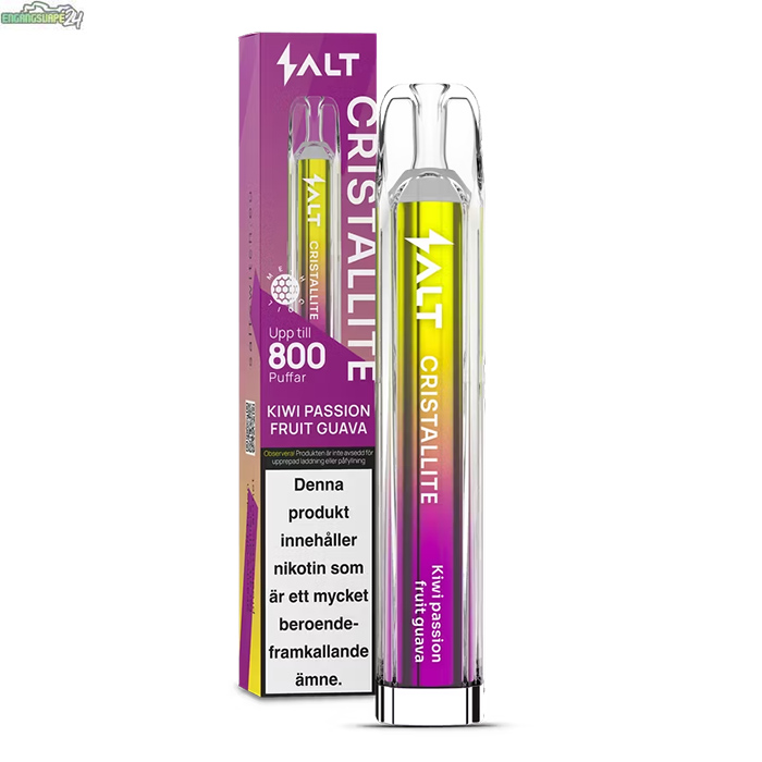 Salt-Cristallite-Engangsvape-kiwi-passionfruit-guava Salt-Cristallite-Engangsvape-kiwi-passionfruit-guava