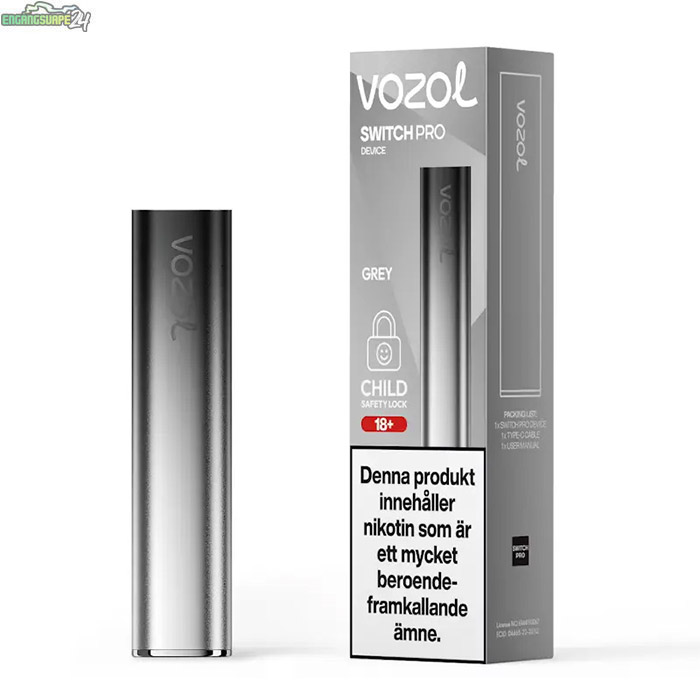 vozol-switch-pro-batteri-grey Vozol Switch Pro Pod Batteri - Grå