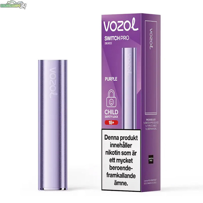 vozol-switch-pro-batteri-purple Vozol Switch Pro Pod Batteri - Lila