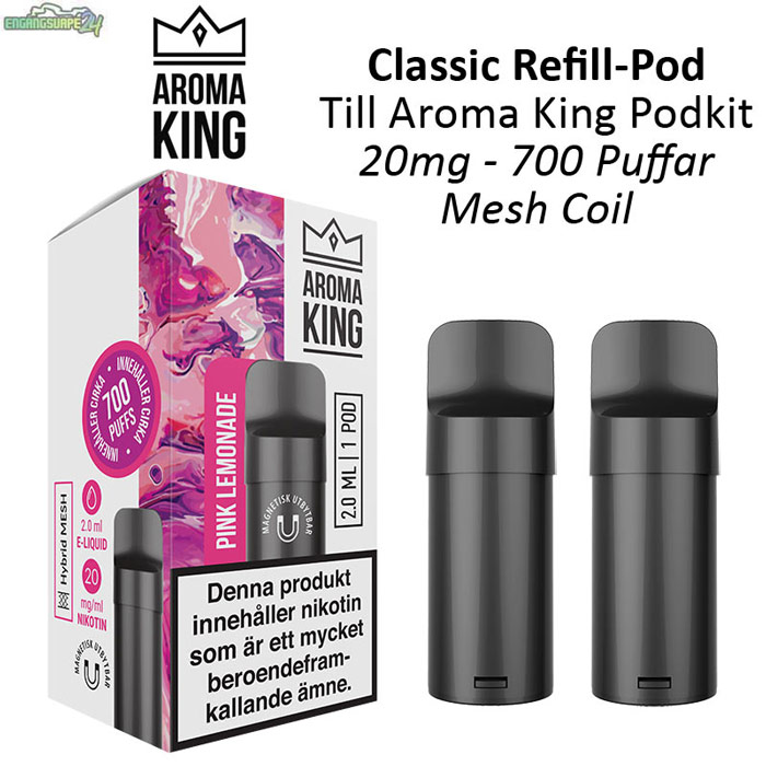 Aroma King Classic Refill Pod 20mg 700 Puffar
