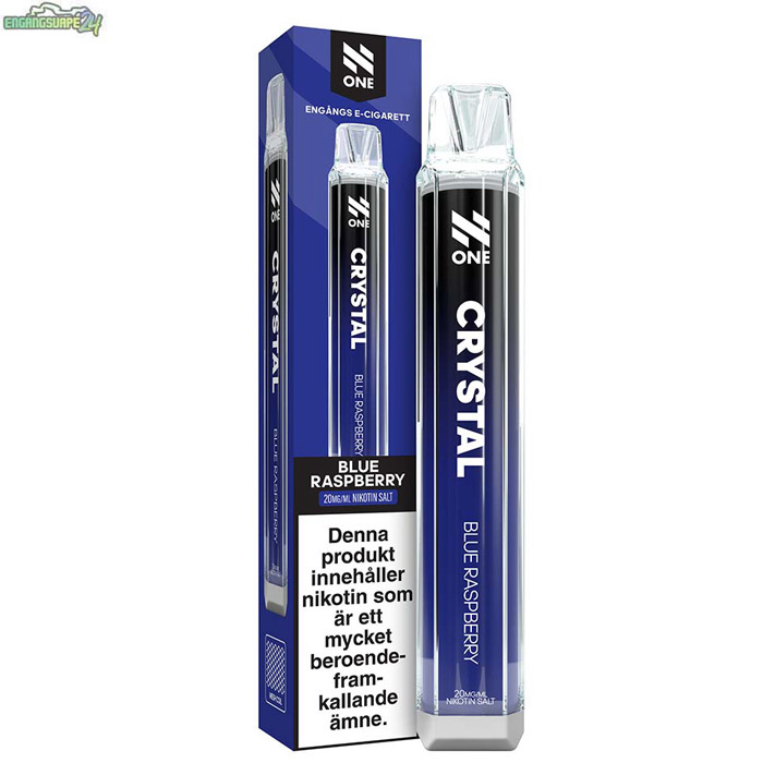 N-One-Crystal-Vape-20mg-blue_raspberry N One Crystal Mesh - Blue Raspberry 20mg 800 Puffar
