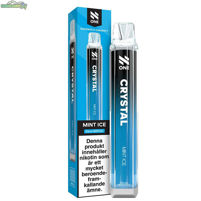 N-One-Crystal-Vape-20mg-mint-ice N One Crystal Mesh - Mint Ice 20mg 800 Puffar
