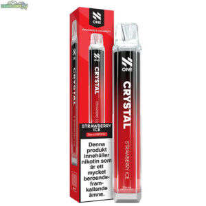 N One Crystal Mesh - Strawberry Ice 20mg 800 Puffar