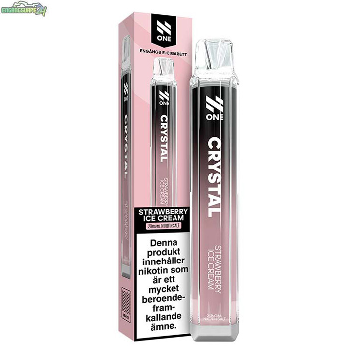 N-One-Crystal-Vape-20mg-strawberry_ice_cream N One Crystal Mesh - Strawberry Ice Cream 20mg 800 Puffar